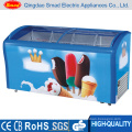 Curved Sliding Glass Door Ice Cream Display Freezer (SC/SD268Y)